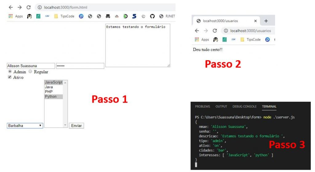 Criar Formulário HTML